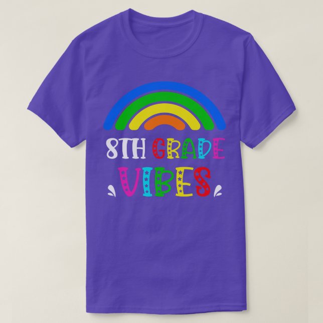 Camiseta Arco-Íris do 8º ano regressa às Escolas Crianças d (Frente do Design)