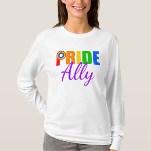 Camiseta Arco-íris do aliado do orgulho gay