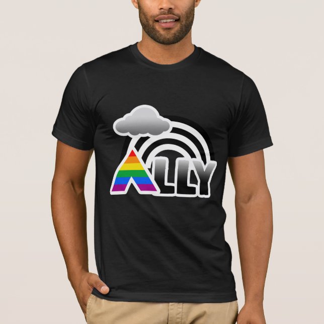 CAMISETA ARCO-ÍRIS DO ALIADO - .PNG (Frente)