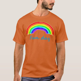 Camiseta Arco-Íris do Dia Divertido