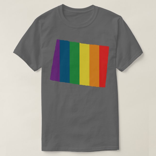 Camiseta Arco-Íris do Estado do Colorado (Frente do Design)