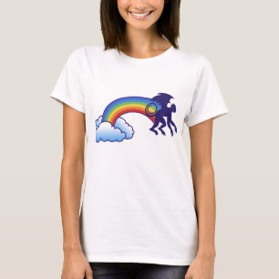 Camiseta Arco-íris do macaco do vôo