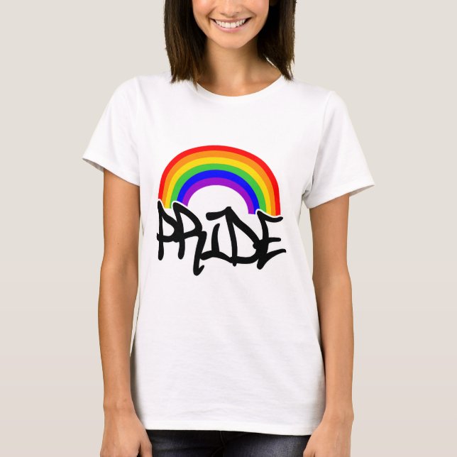 Camiseta Arco-íris do orgulho gay (Frente)