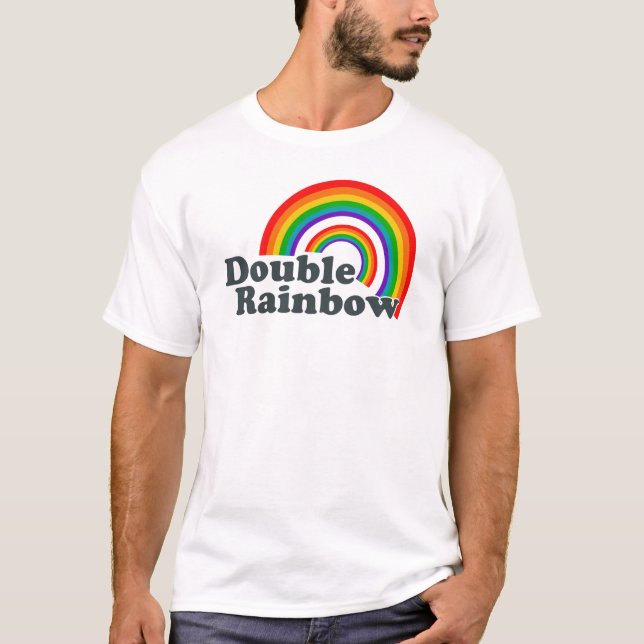 Camiseta Arco-íris dobro (Frente)