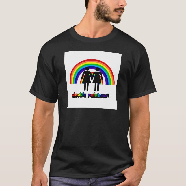 Camiseta Arco-íris dobro (Frente)