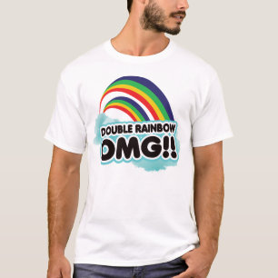 Camiseta arco-íris dobro OMG!