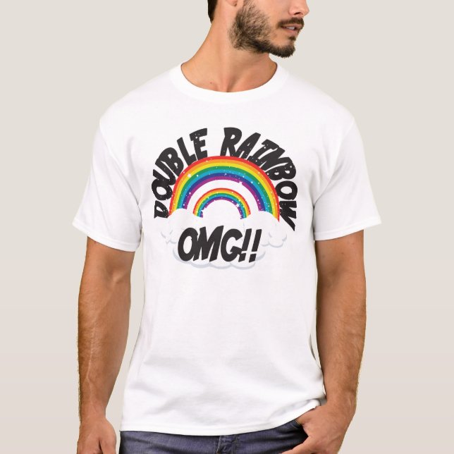 CAMISETA ARCO-ÍRIS DOBRO OMG (Frente)