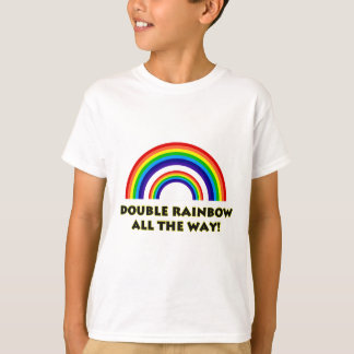Camiseta Arco-íris dobro. TODA A MANEIRA!!