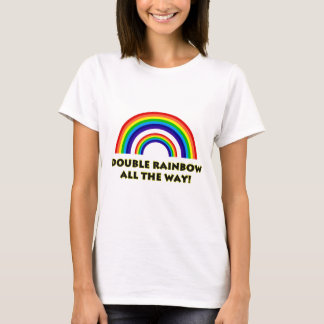 Camiseta Arco-íris dobro. TODA A MANEIRA!!