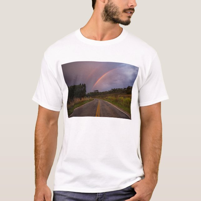 Camiseta Arco-íris e estrada (Frente)