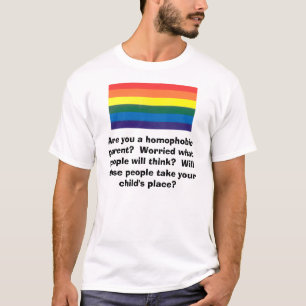 Camiseta arco-íris, é você um pai homofóbico?  Preocupa