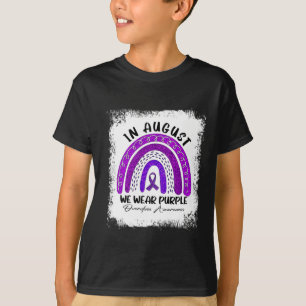 Camiseta Arco-Íris Em Agosto Vestimos Awarenes De Sobredosa