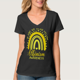Camiseta Arco-Íris Em Junho Vestimos Consciência do Albinis