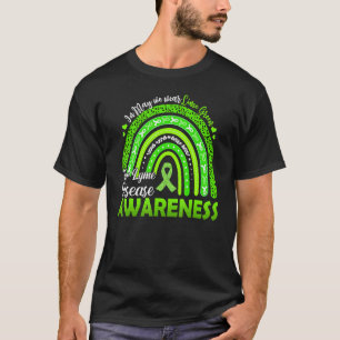 Camiseta Arco-Íris Em Maio Veste Fita Verde Para A Doença D