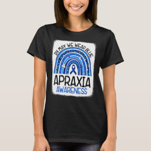 Camiseta Arco-Íris em maio Vestimos Apraxia de Fita Mo