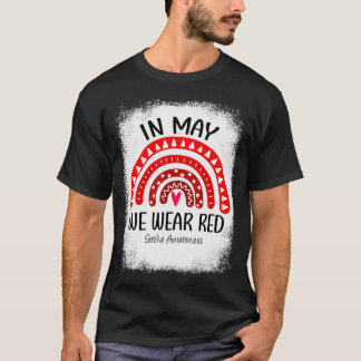 Camiseta Arco-Íris Em Maio Vestimos Mês de Consciência do T