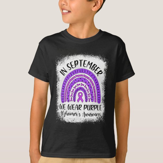 Camiseta Arco-Íris em setembro Vestimos Heimerheimer Roxo (Frente)