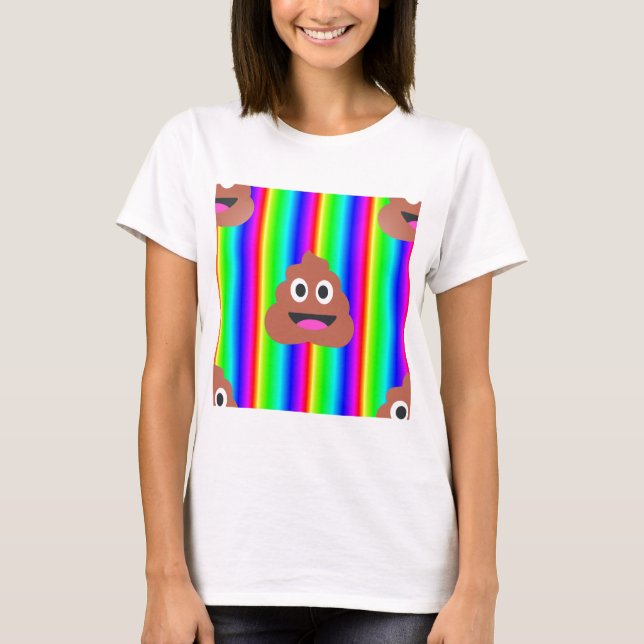 Camiseta arco-íris emoji (Frente)