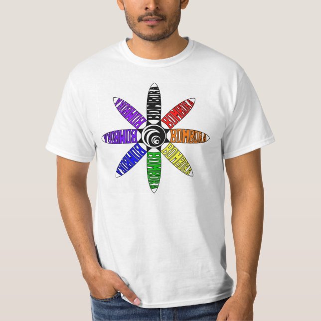 Camiseta Arco-íris espiral de Bombora (Frente)