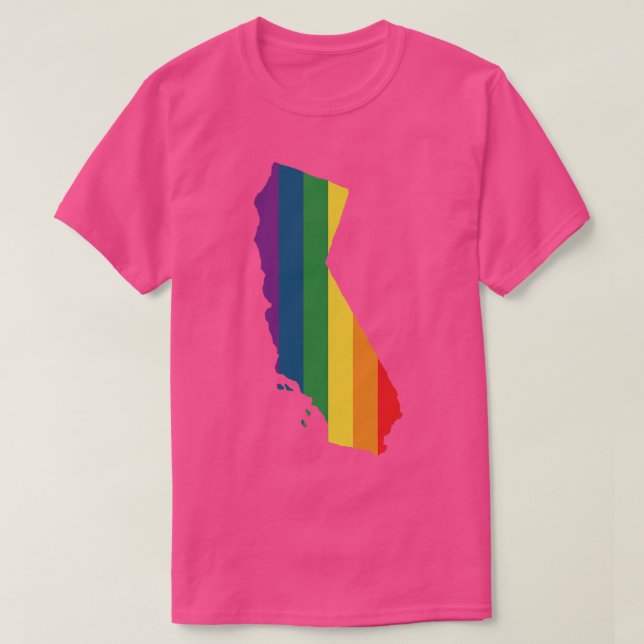 Camiseta Arco-Íris Estadual da Califórnia (Frente do Design)