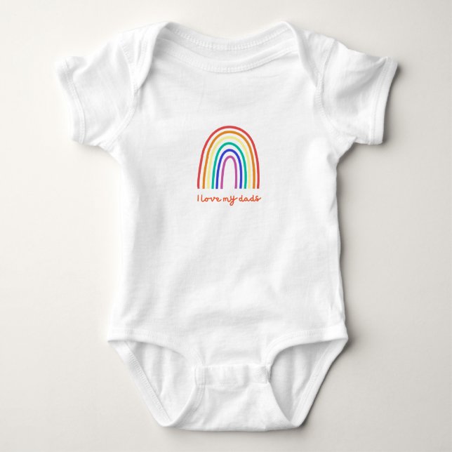 Camiseta Arco-Íris Eu Amo Meu Pai (Frente)