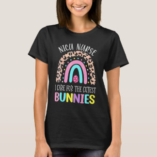 Camiseta Arco-íris Eu Cuido Dos Coelhinhos Mais Fofos Enfer