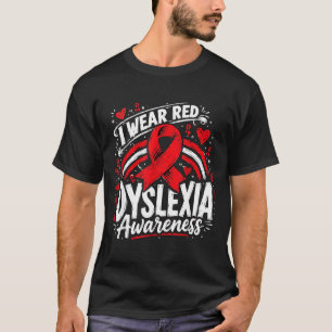 Camiseta Arco-íris eu uso vermelho para conscientização da 