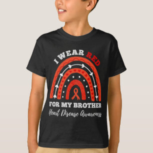 Camiseta Arco-Íris Eu Visto Vermelho Para Minha Doença Card