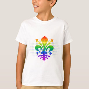Camiseta Arco-íris Fleur-de-lis