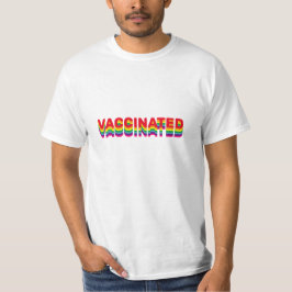 Camiseta Arco-íris gay do orgulho vacinado lgbtq lgbtq