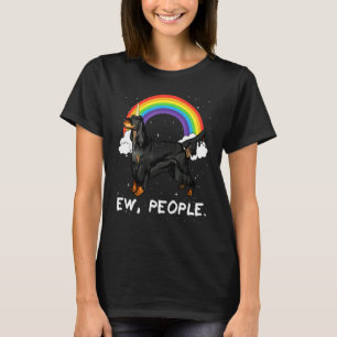 Camiseta Arco-íris Gordon Setter Ew Pessoas Unicórnio Cacho