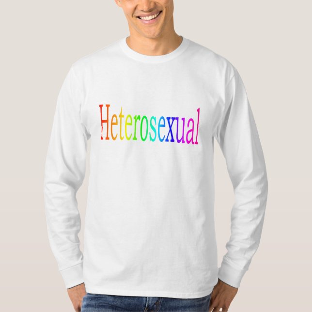 Camiseta Arco-íris heterossexual (Frente)