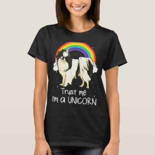 Camiseta Arco-íris Japonês Chin Confie Em Mim Sou Um Cão Un