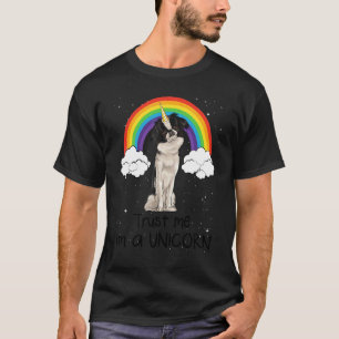 Camiseta Arco-íris Japonês Chin Confie Em Mim Sou Um Cão Un