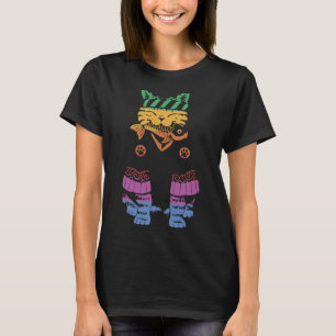 Camiseta Arco-Íris Japonês Gato Sushi Fish Retro Vintage