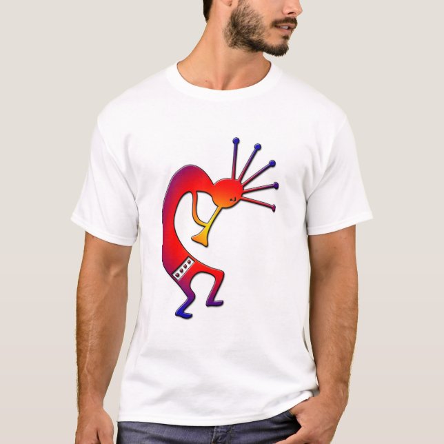 Camiseta Arco-íris Kokopelli (Frente)