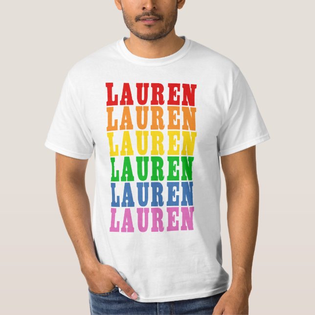 Camiseta Arco-íris Lauren (Frente)