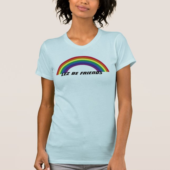 Camiseta arco-íris lésbica (Frente)