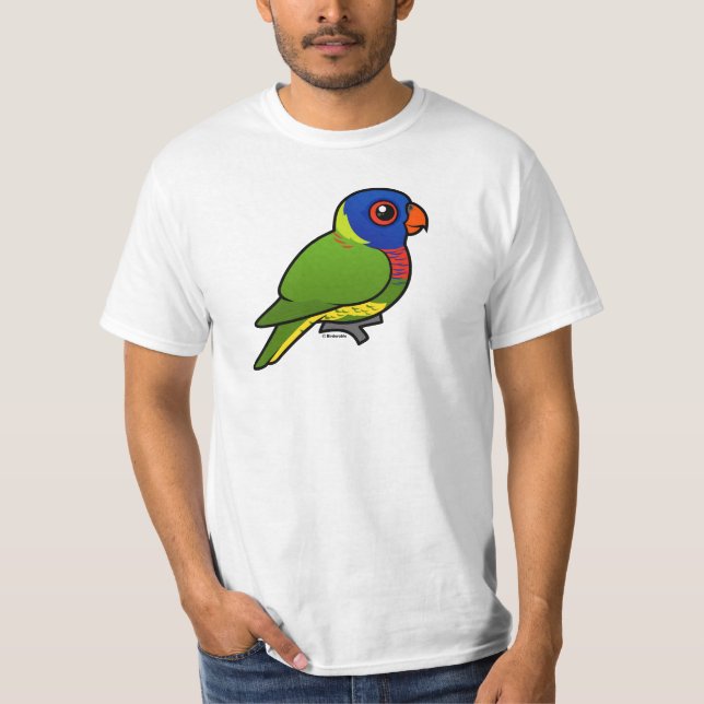 Camiseta Arco-íris Lorikeet de Birdorable (Frente)