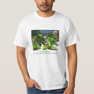 Camiseta Arco-íris Lorikeets