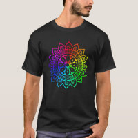Arco-Íris Mandala Lotus Flor Sagrado Geometria Yog