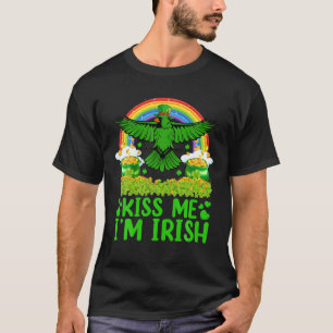 Camiseta Arco-íris Me Beija Sou Irlandês Cardinal do Norte
