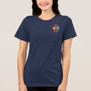 Camiseta Arco-íris Melhor Mãe de Gato de Todos os