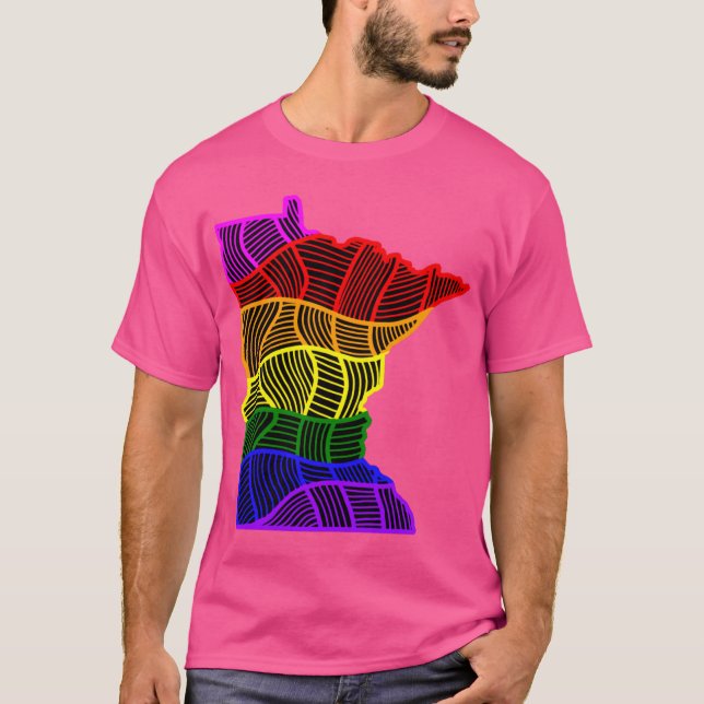 Camiseta Arco-íris Minnesota Oversized (Frente)