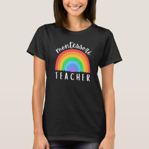 Camiseta Arco-íris Montessori para Professor Montessori Mon