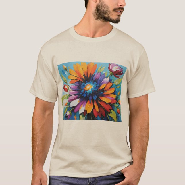 Camiseta Arco-Íris Negrito Zenia Flower (Frente)