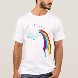 Camiseta Arco-Íris Nuvem Puking