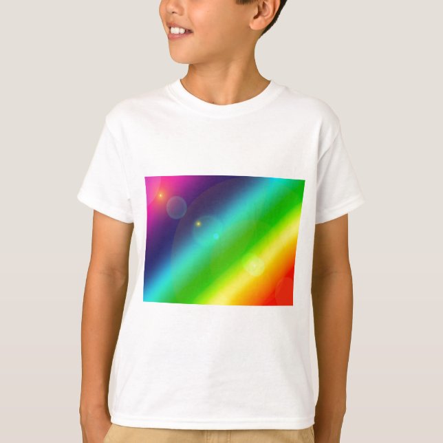 Camiseta arco-íris ombre (Frente)