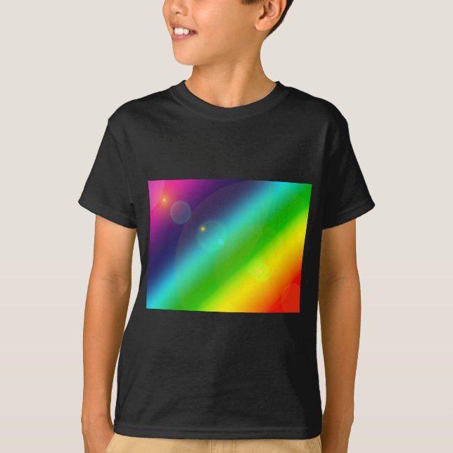Camiseta arco-íris ombre (Frente)