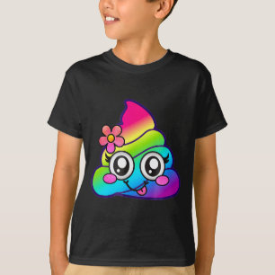 Camiseta Arco-íris Op Emoji Unicórnio Cute O Flor Silly